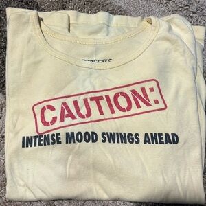 CAUTION- intense mood swings ahead womens maternity tee shirt